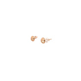 14k Rose gold Pebble stud earrings